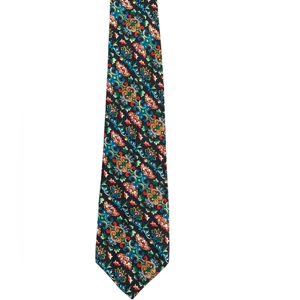 Paolo Rossi 100% silk tie. Gorgeous vibrant colors. Classy Tie. like new